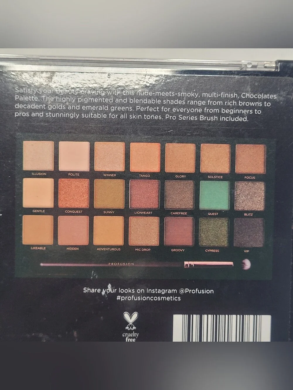Profusion Cosmetics CHOCOLATES & NUDE BLISS 2 Palette Bundle 42 Shades Total
